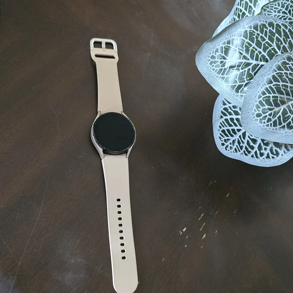 Samsung Smartwatch with Beige Strap